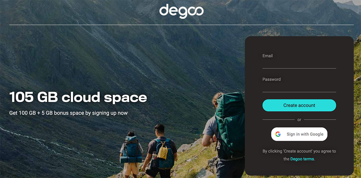Degoo - Top Alternative to Google Photos
