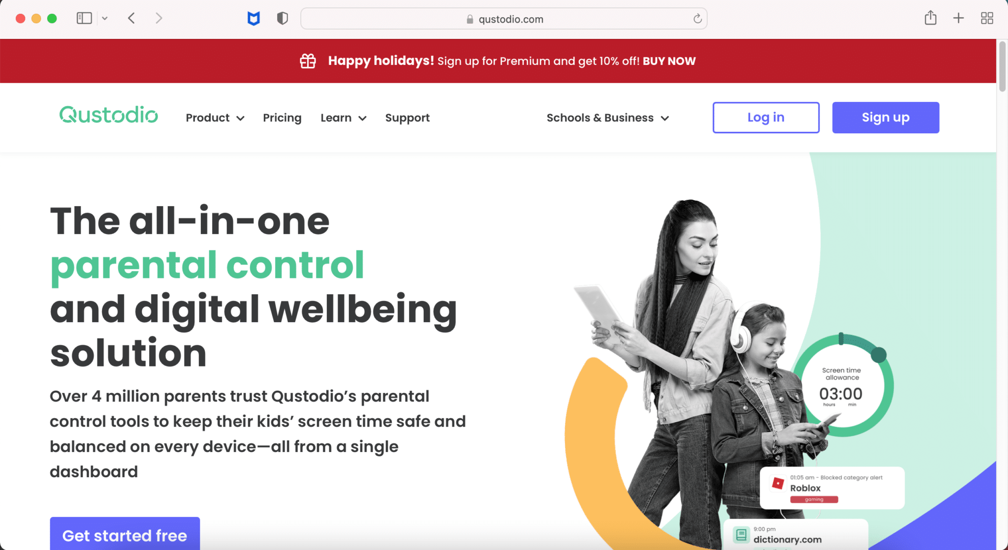 Qustodio - Parental control and digital wellbeing software